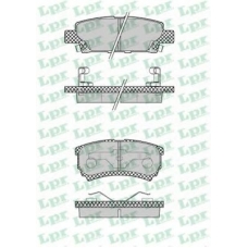 05P1373 LPR Комплект тормозных колодок, дисковый тормоз