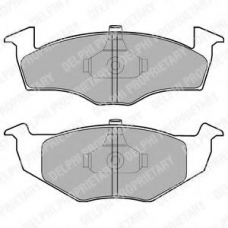 LP1591 DELPHI Комплект тормозных колодок, дисковый тормоз
