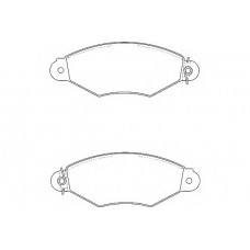 WBP21980A WAGNER LOCKHEED Комплект тормозных колодок, дисковый тормоз