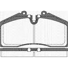 8110 29160 TRISCAN Комплект тормозных колодок, дисковый тормоз