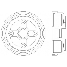 MBD106 MINTEX Тормозной барабан