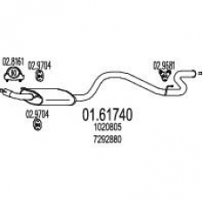 01.61740 MTS Глушитель выхлопных газов конечный