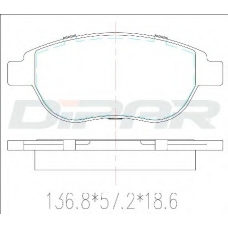 DFB2464 DITAS Комплект тормозных колодок, дисковый тормоз