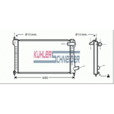 1511701 KUHLER SCHNEIDER Радиатор, охлаждение двигател