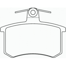 MDB1191 MINTEX Комплект тормозных колодок, дисковый тормоз