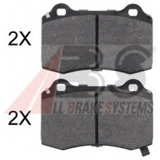 35052 ABS Комплект тормозных колодок, дисковый тормоз