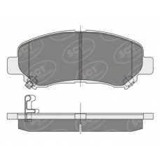 SP 337 PR SCT Комплект тормозных колодок, дисковый тормоз