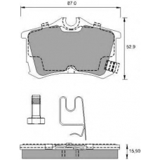 AC790381D AC Delco Комплект тормозных колодок, дисковый тормоз