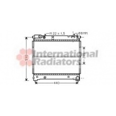 52002070 VAN WEZEL Радиатор, охлаждение двигателя