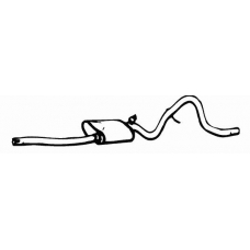 72028 WALKER Средний глушитель выхлопных газов