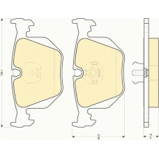 6111192 GIRLING Комплект тормозных колодок, дисковый тормоз
