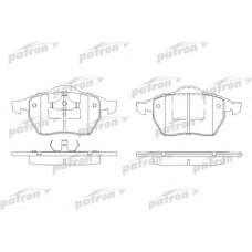 PBP1055 PATRON Комплект тормозных колодок, дисковый тормоз