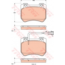 GDB1904 TRW Комплект тормозных колодок, дисковый тормоз