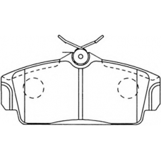 FP1147 FIT Комплект тормозных колодок, дисковый тормоз