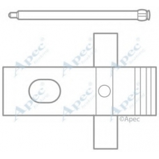 KIT1045 APEC Комплектующие, тормозные колодки