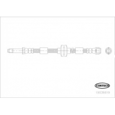 19036619 CORTECO Тормозной шланг