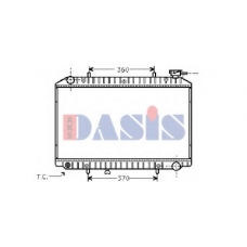 070270N AKS DASIS Радиатор, охлаждение двигателя