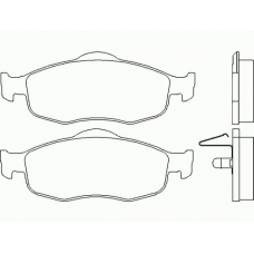 MDB1620 MINTEX Комплект тормозных колодок, дисковый тормоз