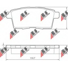 37644 OE ABS Комплект тормозных колодок, дисковый тормоз