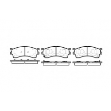 P5153.12 WOKING Комплект тормозных колодок, дисковый тормоз