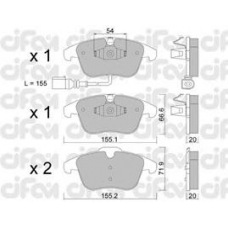 822-675-1 CIFAM Комплект тормозных колодок, дисковый тормоз