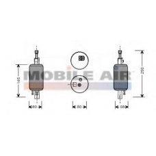 0100D001 VAN WEZEL Осушитель, кондиционер