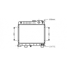 BW2151 AVA Радиатор, охлаждение двигателя
