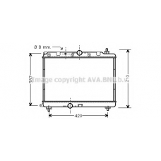 AU2121 Prasco Радиатор, охлаждение двигателя