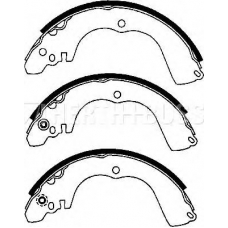 J3505037 NIPPARTS Комплект тормозных колодок