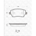 363702161302 MAGNETI MARELLI Комплект тормозных колодок, дисковый тормоз
