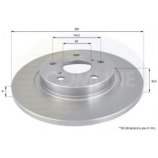 ADC01151 COMLINE Тормозной диск