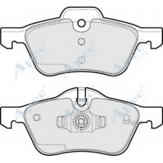 PAD1257 APEC Комплект тормозных колодок, дисковый тормоз