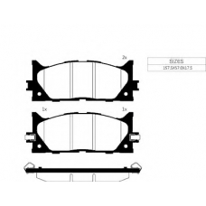 1091 F Goodwill Комплект тормозных колодок, дисковый тормоз