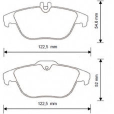 573248B BENDIX Комплект тормозных колодок, дисковый тормоз