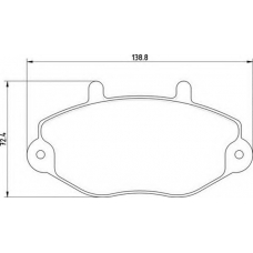 363700209100 MAGNETI MARELLI Комплект тормозных колодок, дисковый тормоз