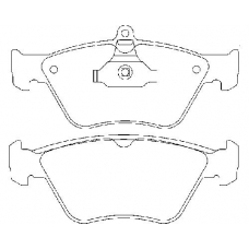 MDB1683 MINTEX Комплект тормозных колодок, дисковый тормоз