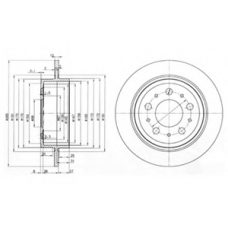 BG3543 DELPHI Тормозной диск