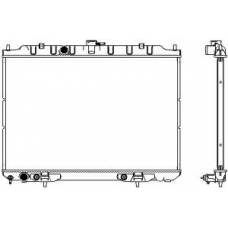 3341-1034 SAKURA  Automotive Радиатор, охлаждение двигателя