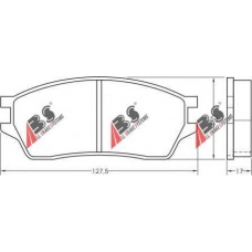 36641 ABS Комплект тормозных колодок, дисковый тормоз