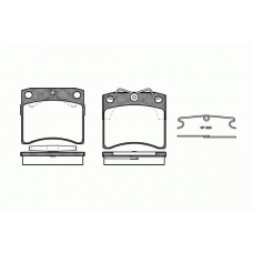 0385.10 REMSA Комплект тормозных колодок, дисковый тормоз