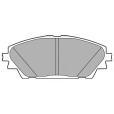 LP2701 DELPHI Комплект тормозных колодок, дисковый тормоз