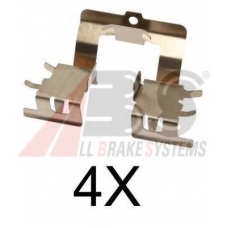 1620Q ABS Комплектующие, колодки дискового тормоза