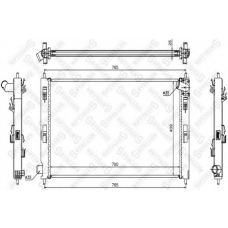 10-25452-SX STELLOX Радиатор, охлаждение двигателя