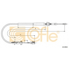 10.0862 COFLE Тросик газа