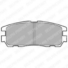 LP965 DELPHI Комплект тормозных колодок, дисковый тормоз