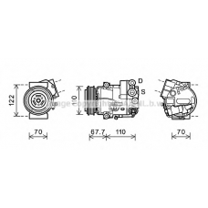 OLK608 AVA Компрессор, кондиционер