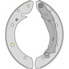 PM750791 MGA Комплект тормозов, барабанный тормозной механизм
