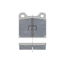 SP 127 SCT Комплект тормозных колодок, дисковый тормоз