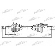 PDS1258 PATRON Приводной вал