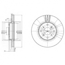 BG3516 DELPHI Тормозной диск